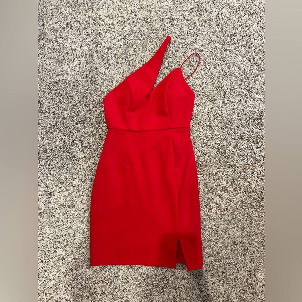 Red cocktail dress size small hello Molly